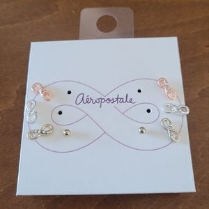Aeropostle infinity loop stud earrings